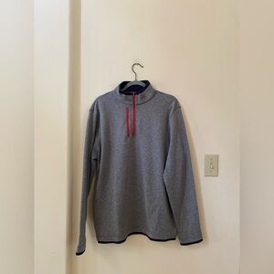 FootJoy FJ 1857 1/4 Zip Pullover Men's Medium Heather Gray Wool Blend Golf